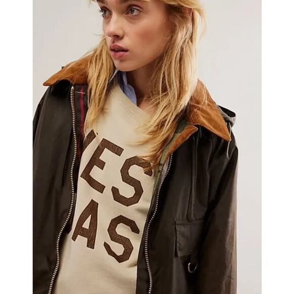 NWT Barbour® Gunnerside Highclere Wax Jacket Hooded Coat Olive 6 - Picture 3 of 11